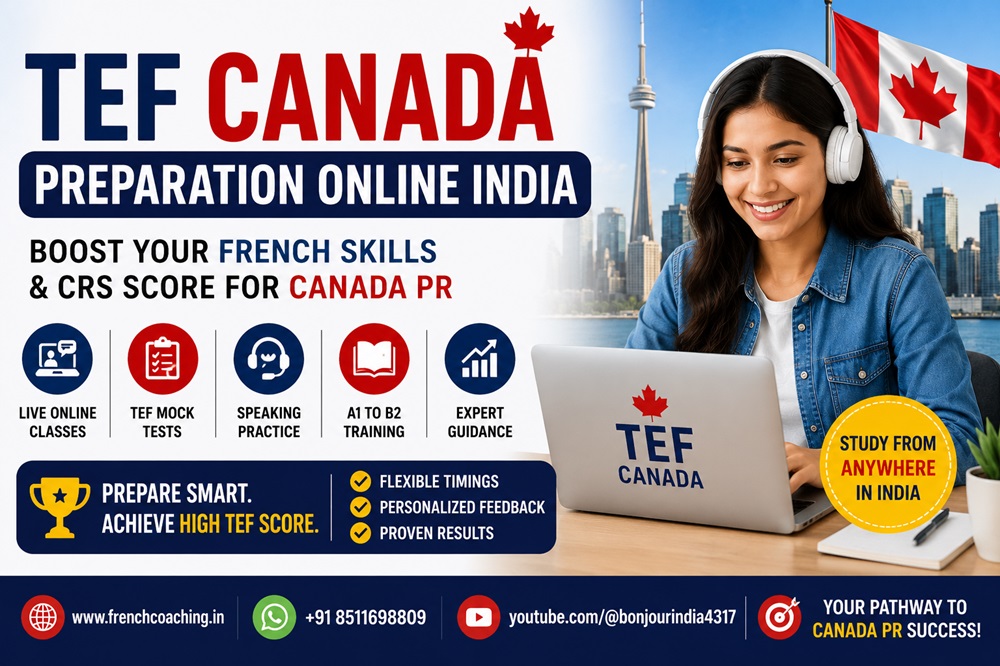 TEF Canada preparation online in India