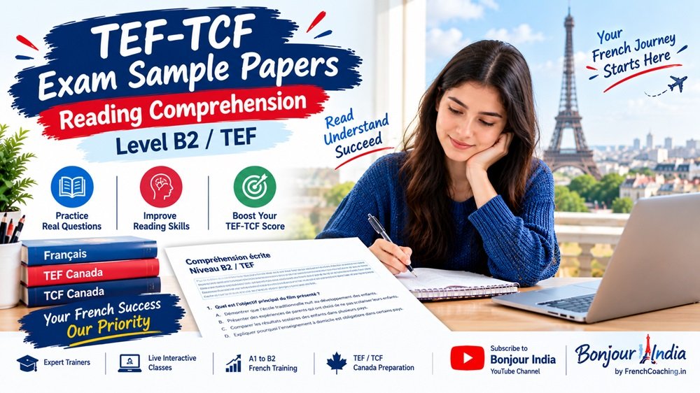 TEF-TCF Exam Sample Papers – Reading Comprehension